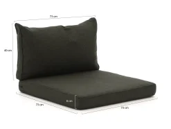 Madison loungekussenset luxe zit 73x73cm rug 73x40cm 2-delig
