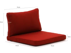 Madison loungekussenset luxe zit 73x73cm rug 73x40cm 2-delig