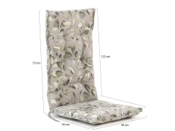 Madison tuinkussen hoge rug 123x50cm