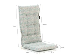 Madison tuinkussen hoge rug 123x50cm