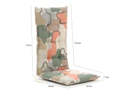 Madison tuinkussen hoge rug 123x50cm