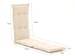 Madison tuinkussen voor deckchair 200x50cm