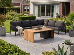 Manifesto Alzano/Cosibridge hoek loungeset met vuurtafel 5-delig
