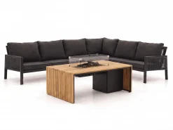Manifesto Alzano/Cosibridge hoek loungeset met vuurtafel 5-delig