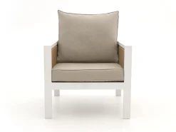 Manifesto Alzano/Cosidesign Line stoel-bank loungeset met vuurtafel 4-delig