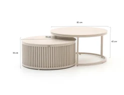 Manifesto Cavarzere/Oriago stoel-bank loungeset 5-delig