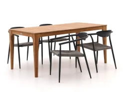 Manifesto Cavone/Bruca 170cm dining tuinset 5-delig stapelbaar