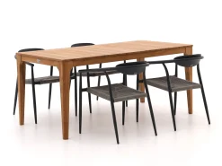 Manifesto Cavone/Bruca 170cm dining tuinset 5-delig stapelbaar