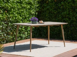 Manifesto Cavone/ROUGH-K 160cm dining tuinset 5-delig stapelbaar