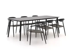 Manifesto Cavone/Sora 220cm dining tuinset 7-delig stapelbaar