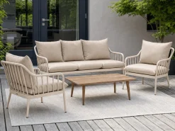 Manifesto Celante/ROUGH-K stoel-bank loungeset 4-delig 5-zits
