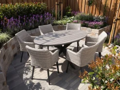 Manifesto Matese/Fidenza ovaal 180cm dining tuinset 7-delig
