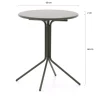 Manifesto Misurina/Aziano ø60cm dining tuinset 3-delig stapelbaar