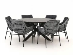 Manifesto Novara/Fidenza ø149cm dining tuinset 7-delig
