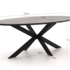 Manifesto Novara/Fidenza ovaal 220cm dining tuinset 7-delig