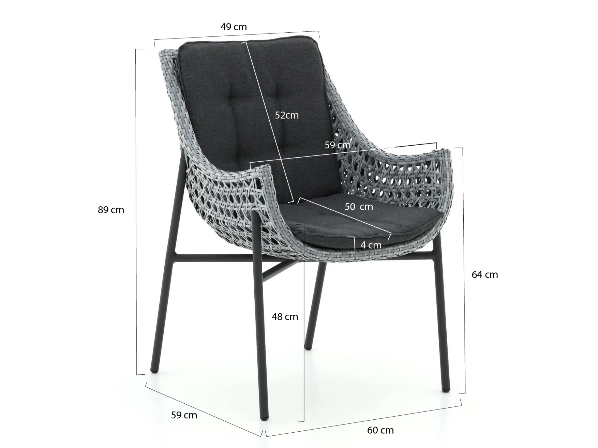 Manifesto Novara/Furato ellips 200cm dining tuinset 5-delig