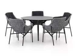 Manifesto Novara/Sora ø 127cm dining tuinset 6-delig