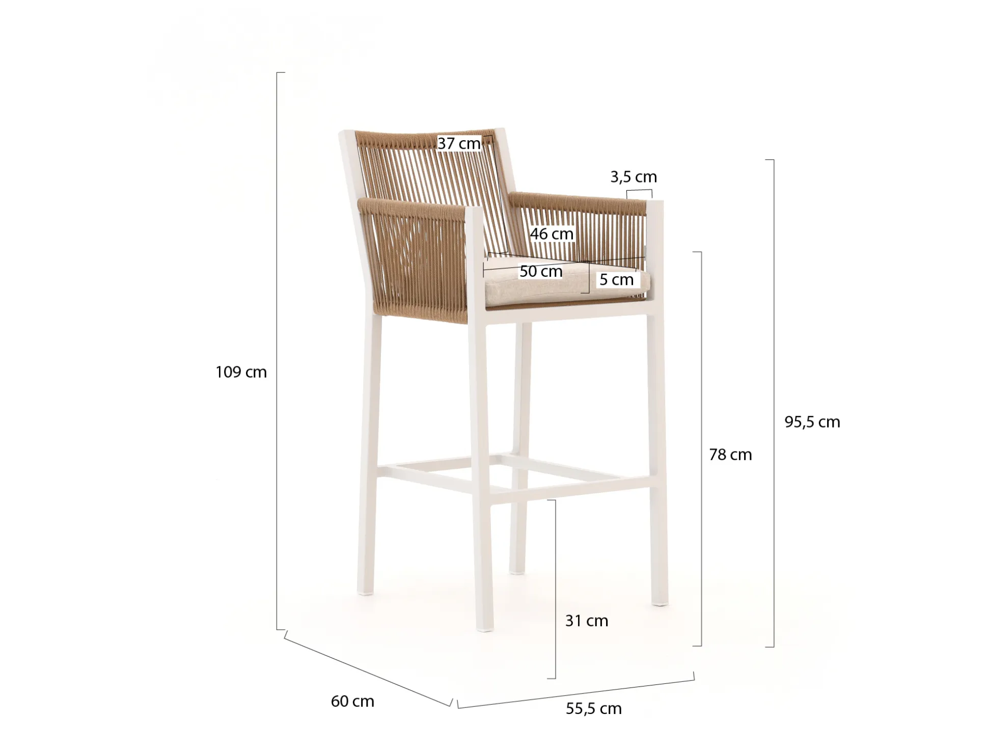 Manifesto Rivola/Fidenza 150cm barset 5-delig