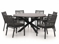 Manifesto Rivola/Fidenza ø149cm dining tuinset 7-delig