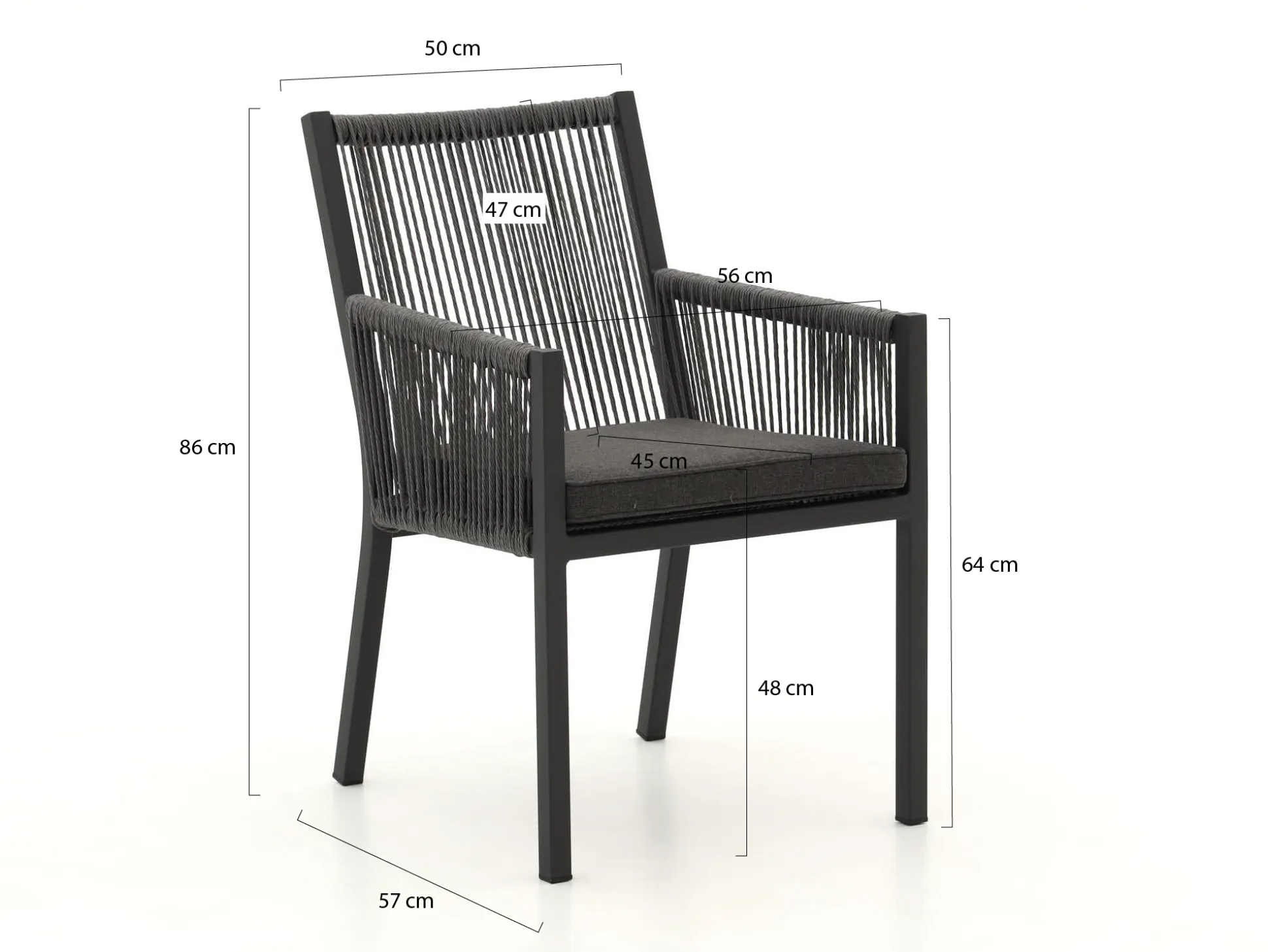 Manifesto Rivola/Fidenza 220cm dining tuinset 7-delig
