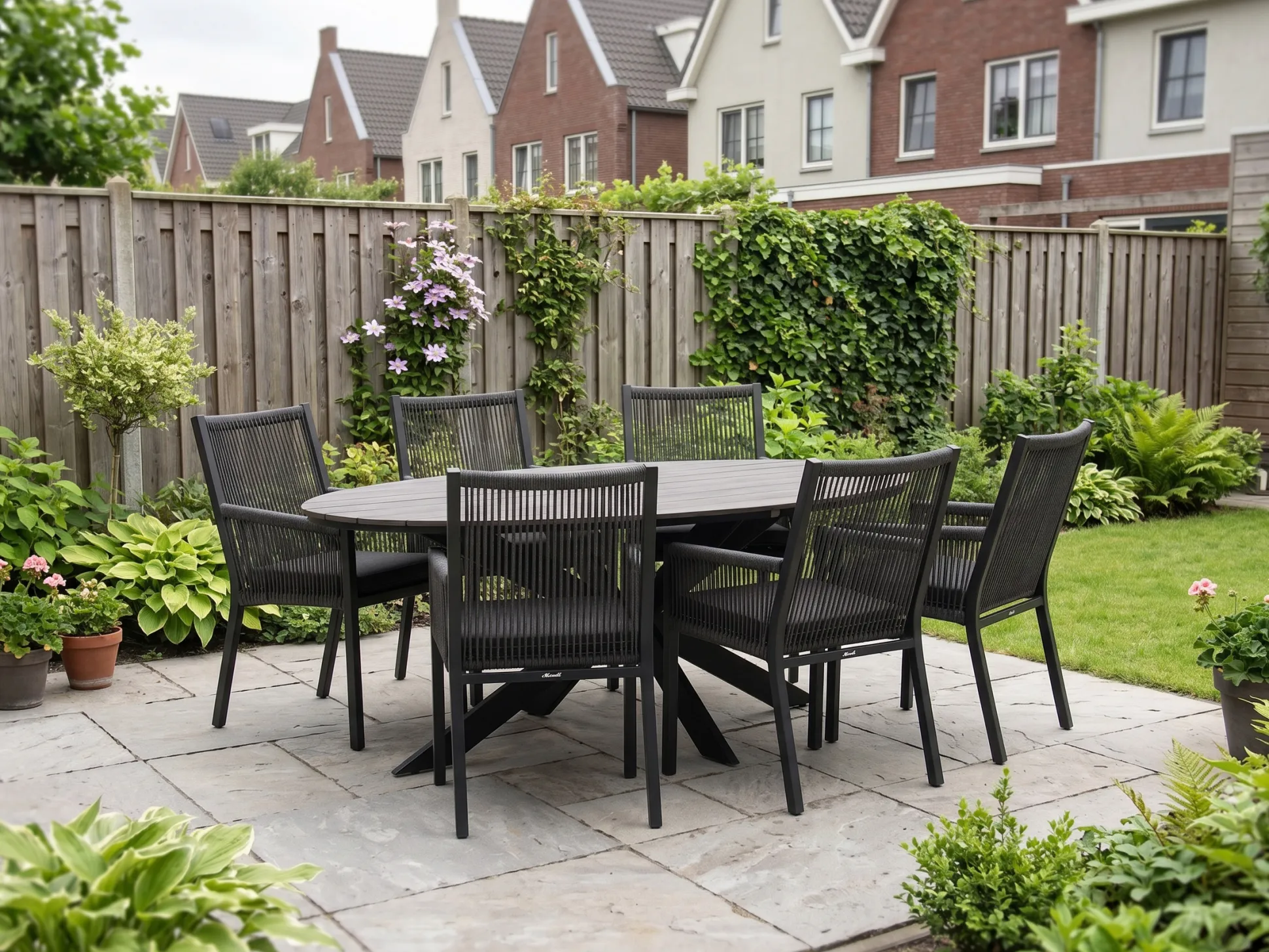 Manifesto Rivola/Fidenza ovaal 220cm dining tuinset 7-delig