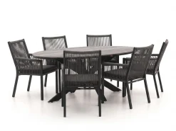 Manifesto Rivola/Fidenza ovaal 180cm dining tuinset 7-delig