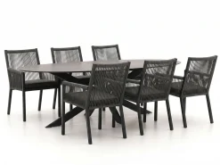 Manifesto Rivola/Furato ellips 200cm dining tuinset 7-delig