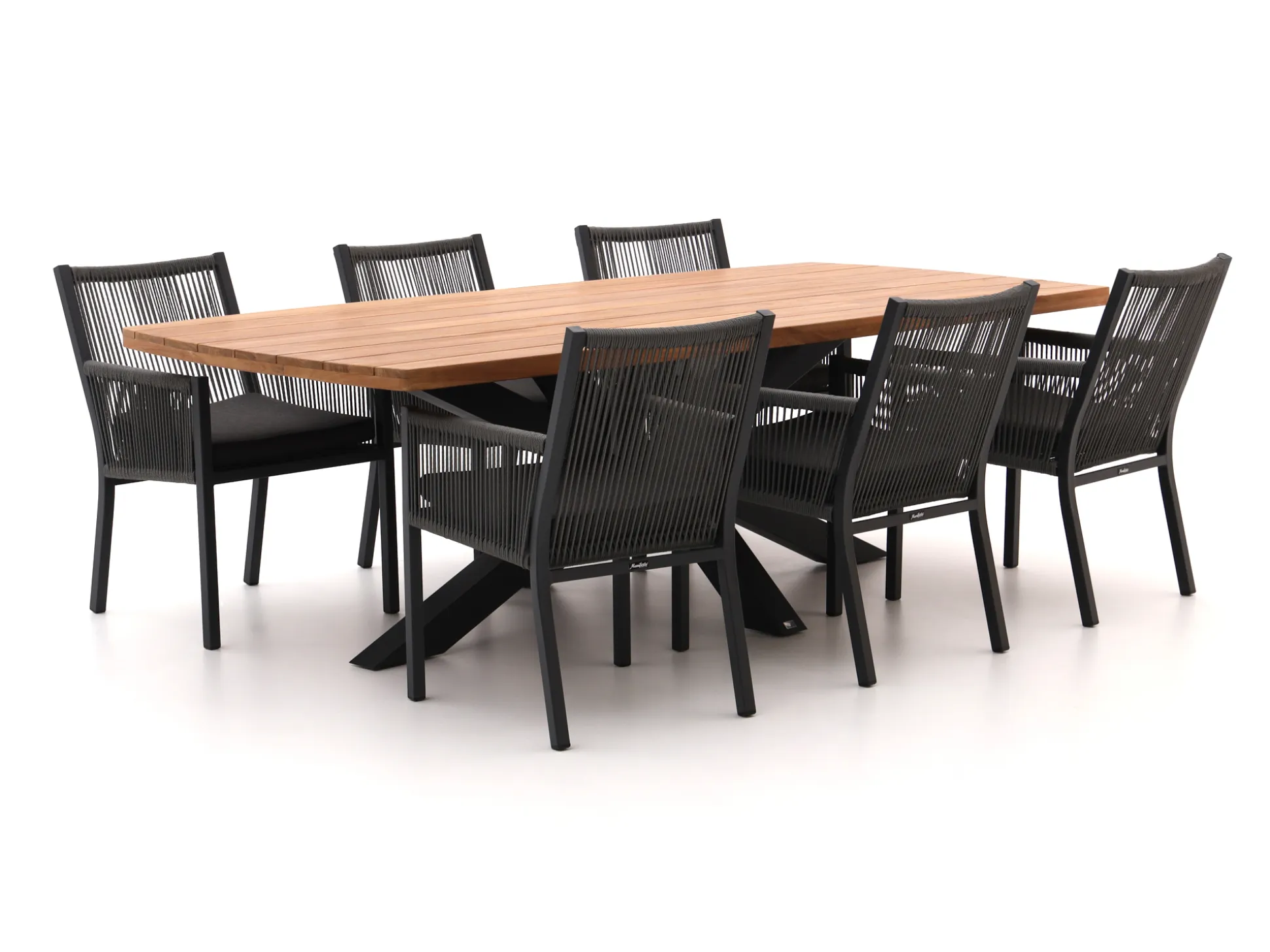 Manifesto Rivola/Induno Deens Ovaal 240cm dining tuinset 7-delig