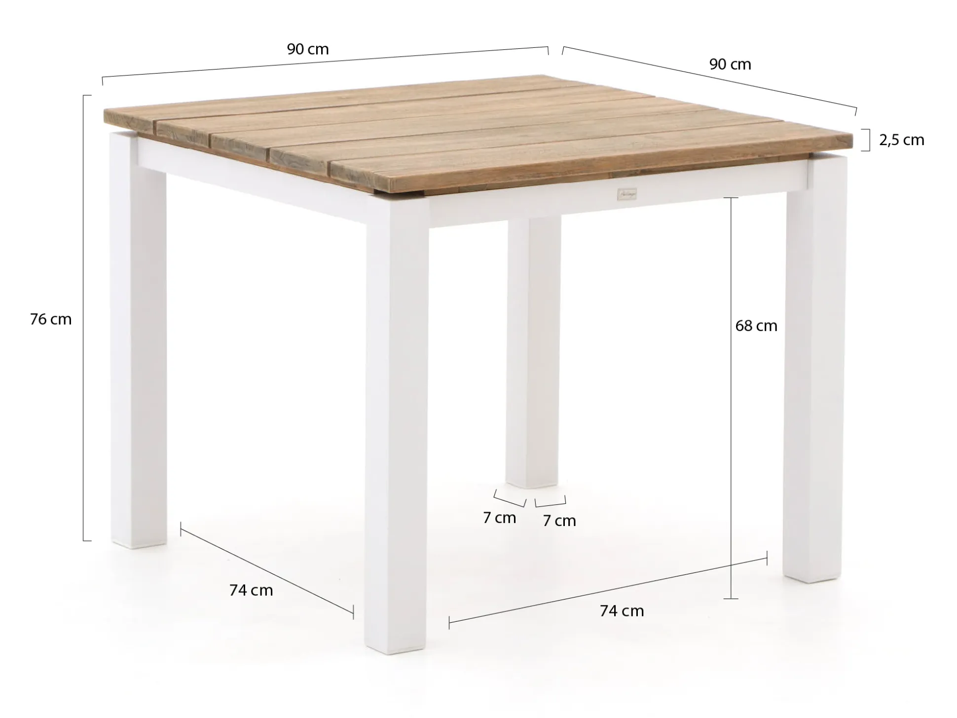Manifesto Rivola/Lagundo 90cm dining tuinset 3-delig