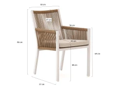 Manifesto Rivola/ROUGH-Y Ellips 200cm dining tuinset 7-delig