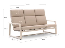 Manifesto Rubbiano lounge tuinbank 3-zits 191cm
