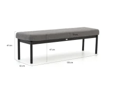 Manifesto San Teodoro dining lounge picknickbank 151cm