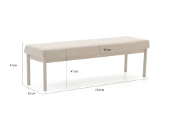 Manifesto San Teodoro dining lounge picknickbank 151cm