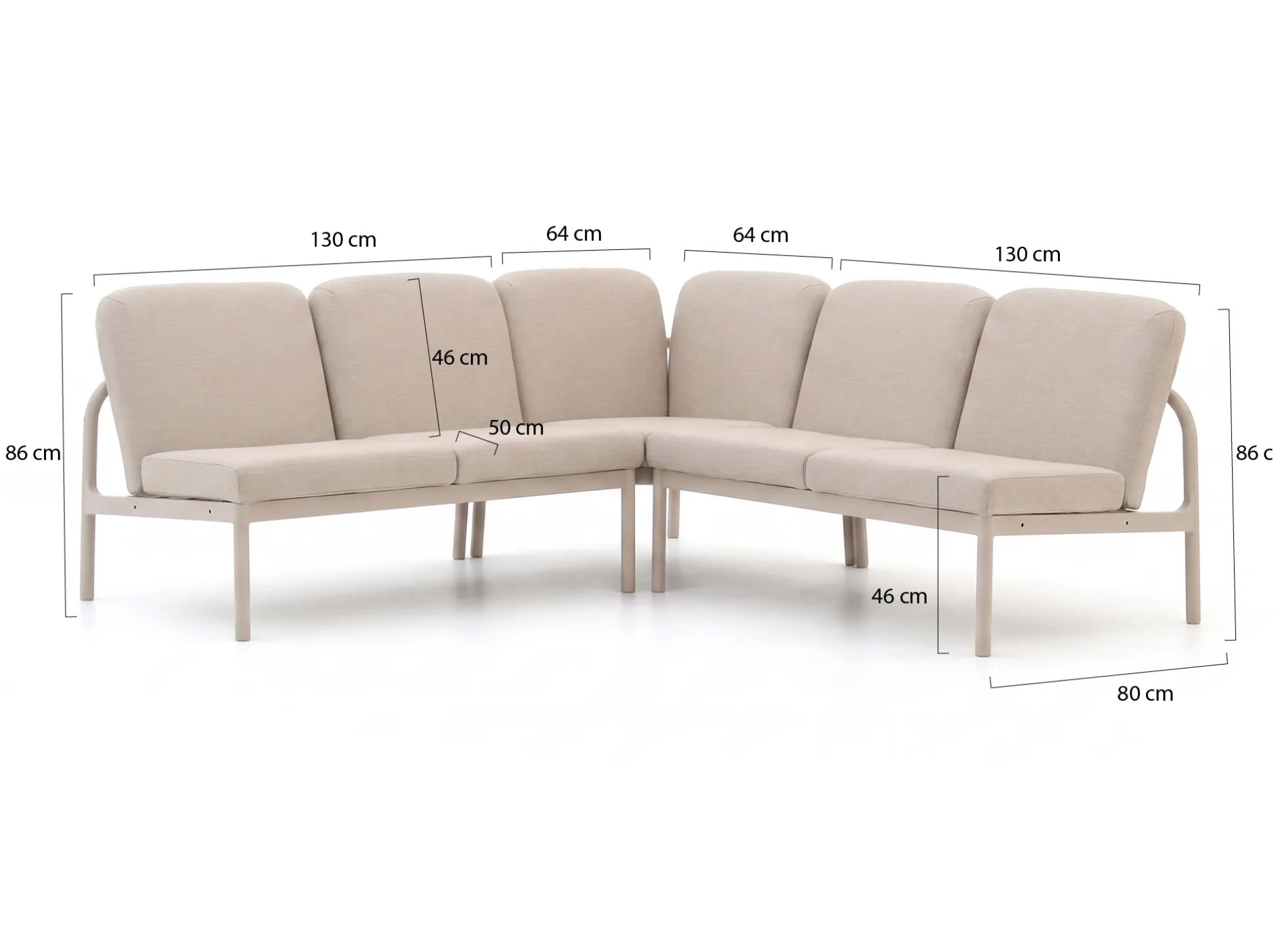 Manifesto San Teodoro hoek dining loungebank 3-delig