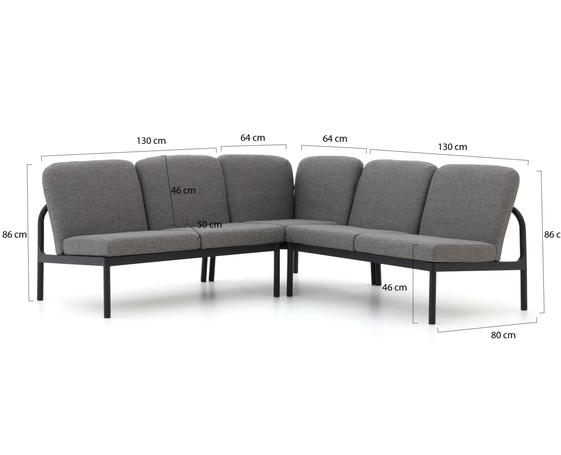 Manifesto San Teodoro hoek dining loungebank 3-delig