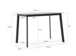 Manifesto Savio bartafel 150x90x103cm