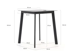 Manifesto Savio bartafel 90x90x103cm