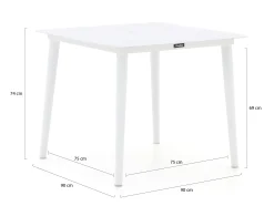 Manifesto Sora dining tuintafel 90x90x74cm