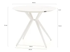 Manifesto Sora dining tuintafel ø 90cm (h:75cm)