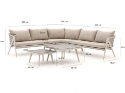 Manifesto Valsecca hoek loungeset 5-delig