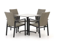 Manifesto Villongo/Canzo 80cm dining tuinset 5-delig stapelbaar inklapbaar