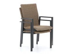 Manifesto Villongo/Fidenza 160cm dining tuinset 5-delig stapelbaar