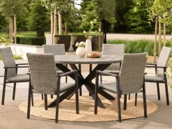 Manifesto Villongo/Fidenza ovaal 220cm dining tuinset 7-delig stapelbaar