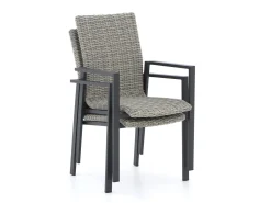 Manifesto Villongo/Fidenza ovaal 180cm dining tuinset 7-delig stapelbaar