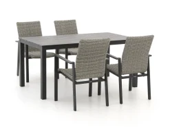 Manifesto Villongo/Menzano 160cm dining tuinset 5-delig stapelbaar
