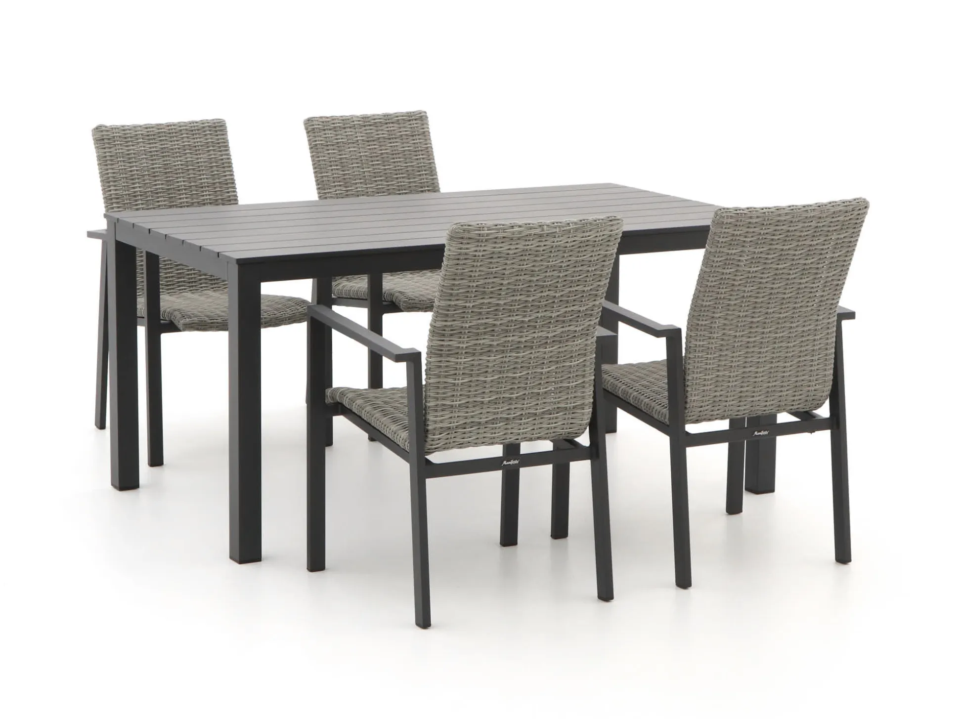 Manifesto Villongo/Menzano 160cm dining tuinset 5-delig stapelbaar