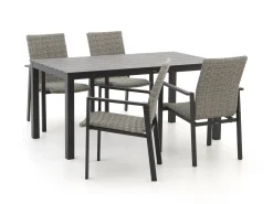 Manifesto Villongo/Menzano 160cm dining tuinset 5-delig stapelbaar