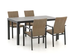 Manifesto Villongo/Menzano 160cm dining tuinset 5-delig stapelbaar