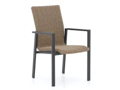Manifesto Villongo/ROUGH-S 160cm dining tuinset 5-delig stapelbaar