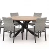 Manifesto Villongo/ROUGH-Y ø150cm dining tuinset 7-delig stapelbaar